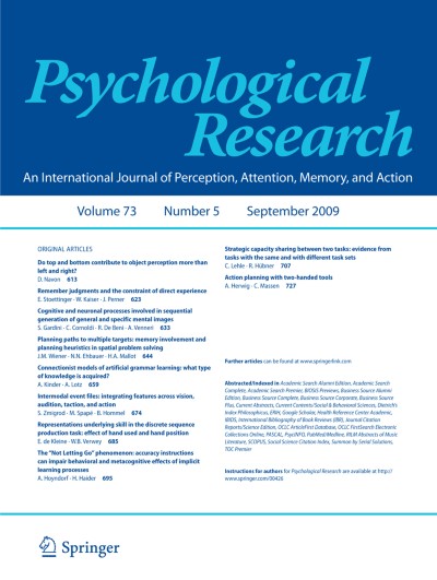 Psychological Research 5/2009