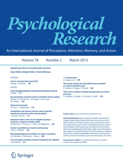 Psychological Research 2/2012