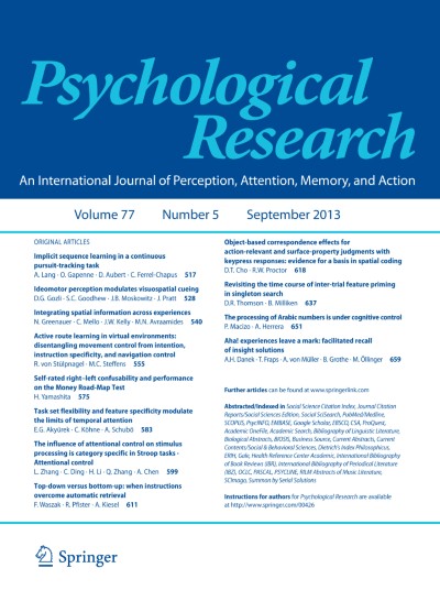 Psychological Research 5/2013