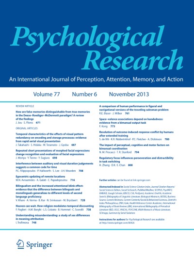 Psychological Research 6/2013
