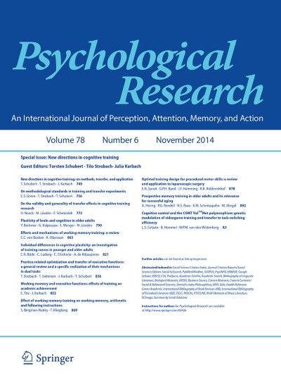 Psychological Research 6/2014