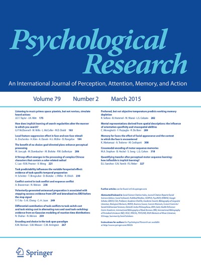 Psychological Research 2/2015