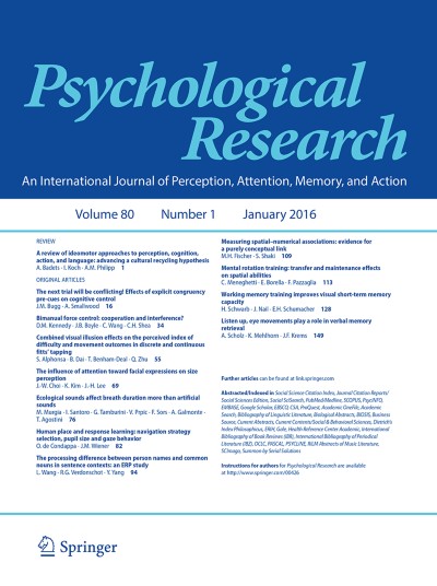 Psychological Research 1/2016