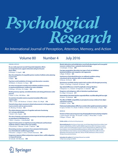 Psychological Research 4/2016