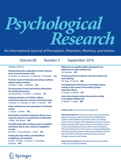 Psychological Research 5/2016