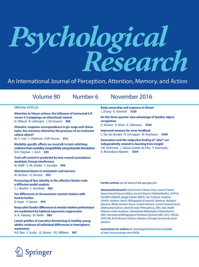 Psychological Research 6/2016