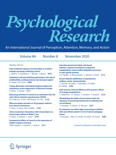 Psychological Research 8/2020