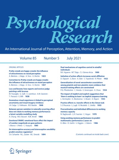 Psychological Research 5/2021