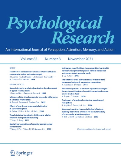 Psychological Research 8/2021