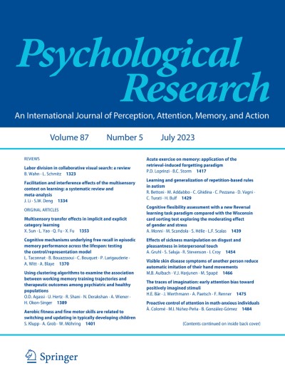 Psychological Research 5/2023