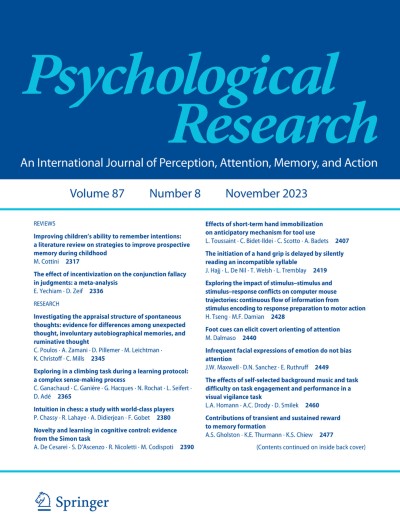 Psychological Research 8/2023