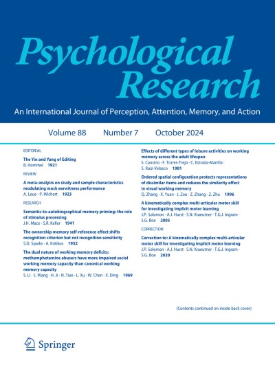 Psychological Research 7/2024