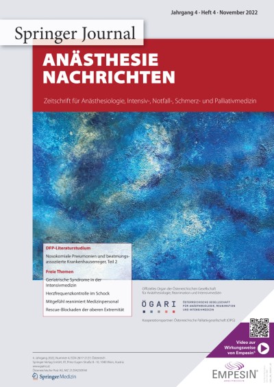Anästhesie Nachrichten 4/2022