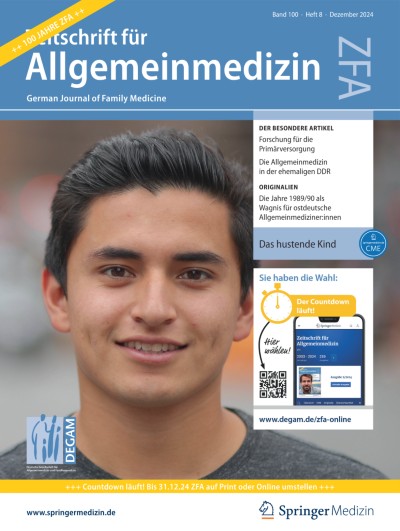 Zeitschrift für Allgemeinmedizin 8/2024