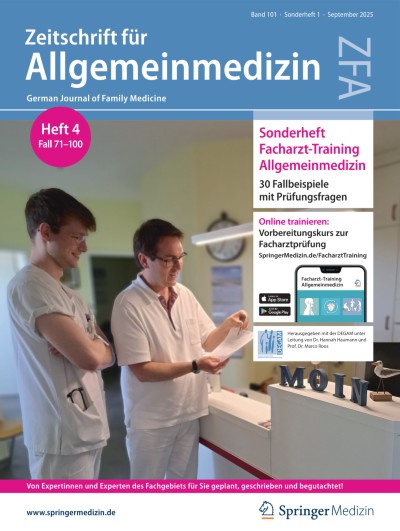 Zeitschrift für Allgemeinmedizin 1/2025
