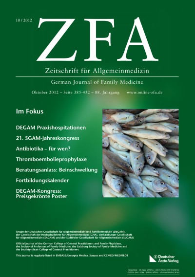 Zeitschrift für Allgemeinmedizin 10/2012