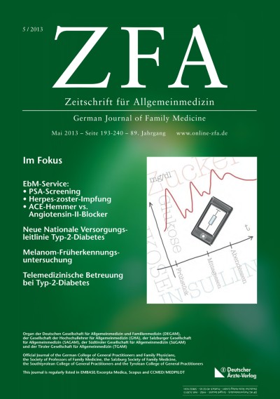 Zeitschrift für Allgemeinmedizin 5/2013