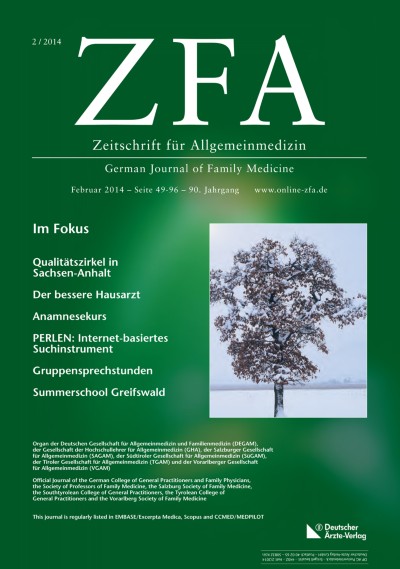 Zeitschrift für Allgemeinmedizin 2/2014
