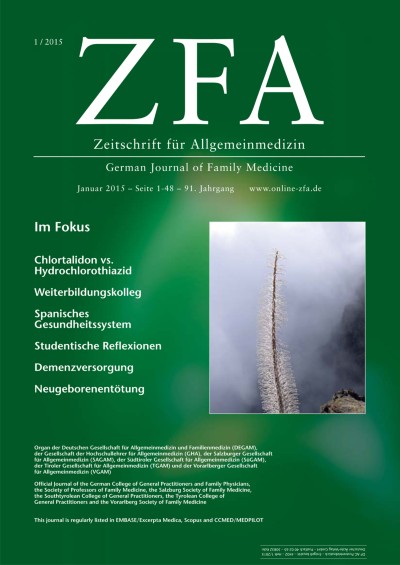 Link zu Zeitschrift Zeitschrift für Allgemeinmedizin