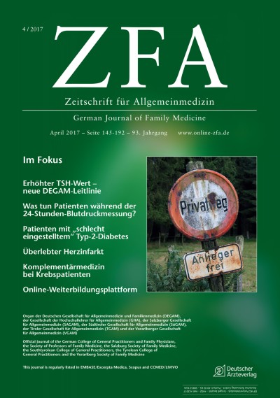 Zeitschrift für Allgemeinmedizin 4/2017