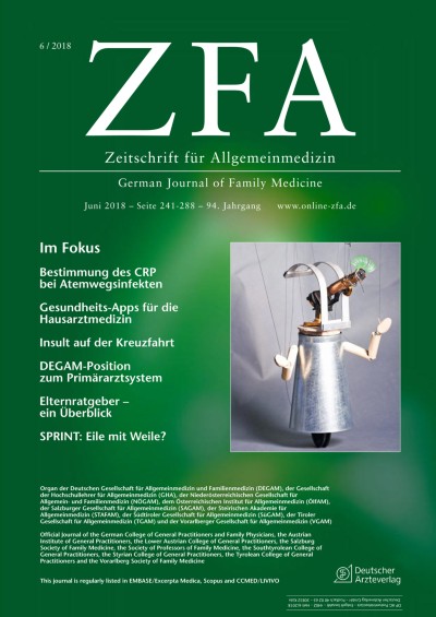 Zeitschrift für Allgemeinmedizin 6/2018