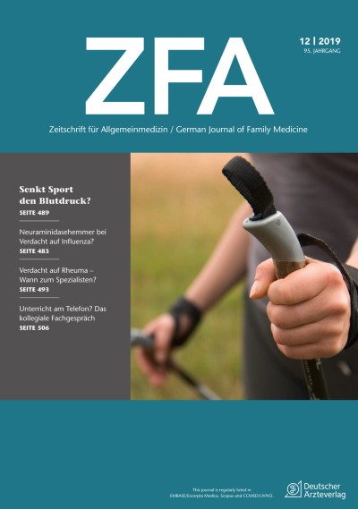 Zeitschrift für Allgemeinmedizin 12/2019
