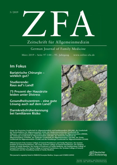 Zeitschrift für Allgemeinmedizin 3/2019