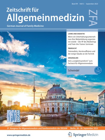 Zeitschrift für Allgemeinmedizin 5/2023