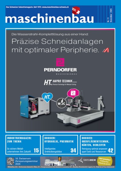 Maschinenbau Schweizer Industriemagazin 11/2025