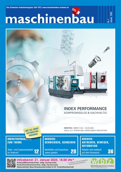 Maschinenbau Schweizer Industriemagazin 1/2025