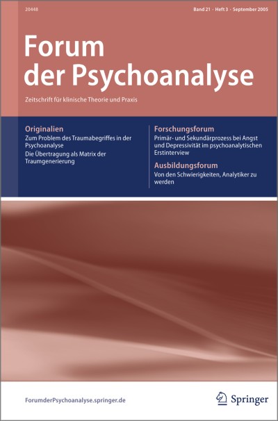 Forum der Psychoanalyse 3/2005