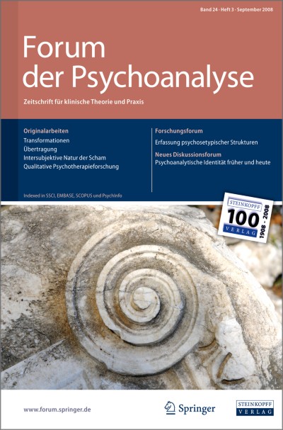 Forum der Psychoanalyse 3/2008