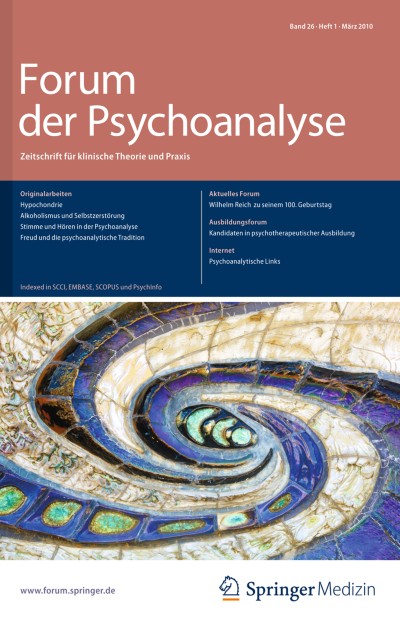 Forum der Psychoanalyse 1/2010