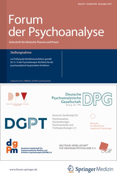 Forum der Psychoanalyse 1/2011