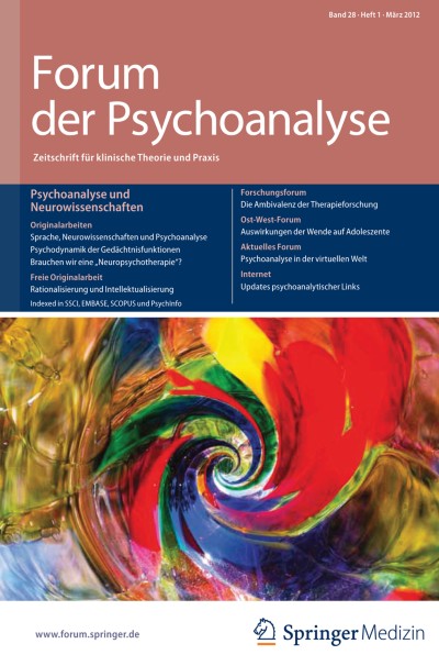 Forum der Psychoanalyse 1/2012