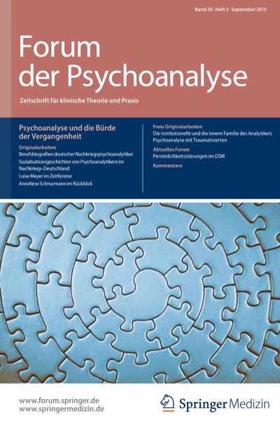 Forum der Psychoanalyse 3/2013