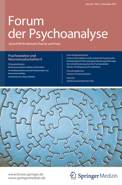 Forum der Psychoanalyse 4/2013