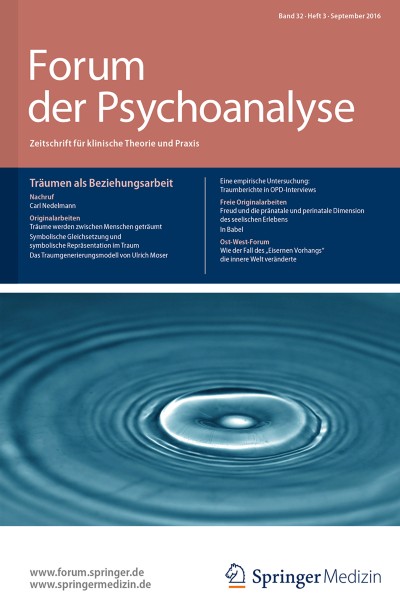 Forum der Psychoanalyse 3/2016