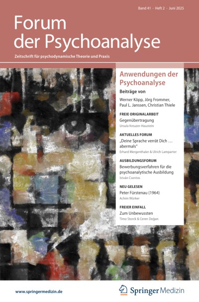 Forum der Psychoanalyse 2/2025