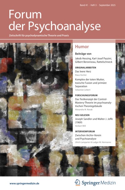 Forum der Psychoanalyse 3/2025