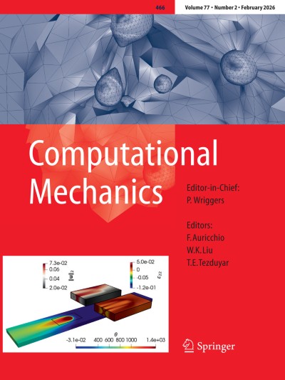 Computational Mechanics 2/2026 | springerprofessional.de