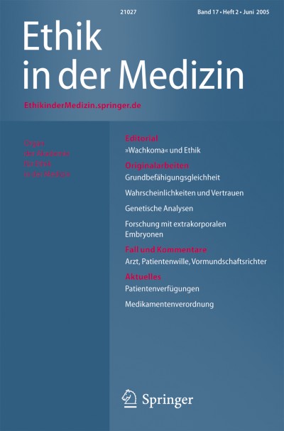 Link zu Zeitschrift Ethik in der Medizin