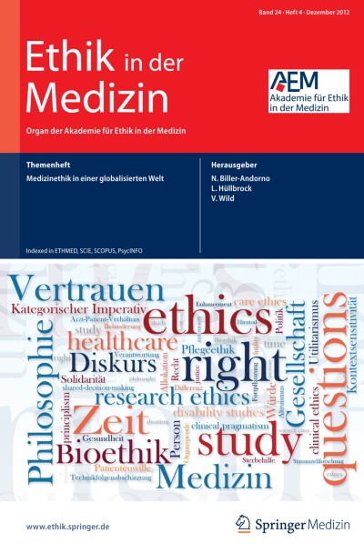 Ethik in der Medizin 4/2012