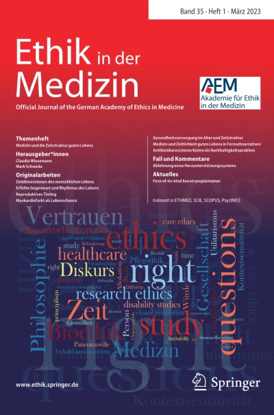 Ethik in der Medizin 1/2023