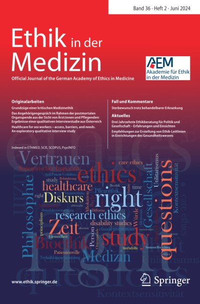 Ethik in der Medizin 2/2024