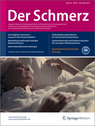 Link zu Zeitschrift Der Schmerz
