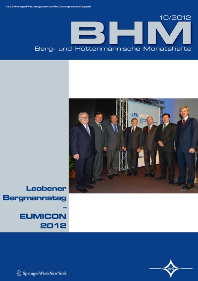 BHM Berg- und Hüttenmännische Monatshefte 10/2012