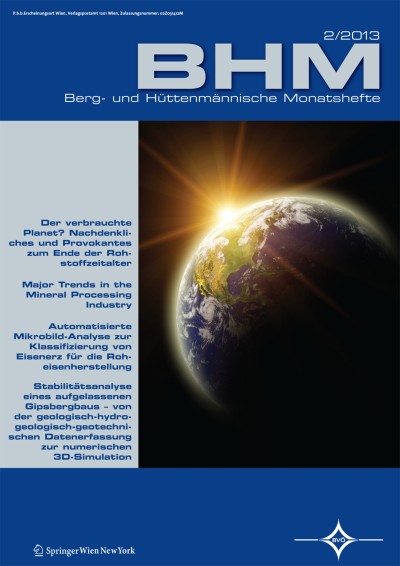 BHM Berg- und Hüttenmännische Monatshefte 2/2013