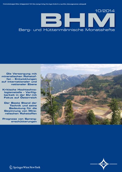 BHM Berg- und Hüttenmännische Monatshefte 10/2014