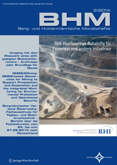 BHM Berg- und Hüttenmännische Monatshefte 2/2014
